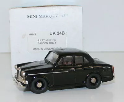 Minimarque 1/43 Uk24b - 1960 - 1965 Riley Mkii 1.5l Saloon - Black • $164.17