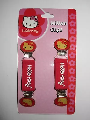 NWT Sanrio HELLO KITTY Toddler Girls Baby Mitten Clips For Gloves Or Mittens • $12.99