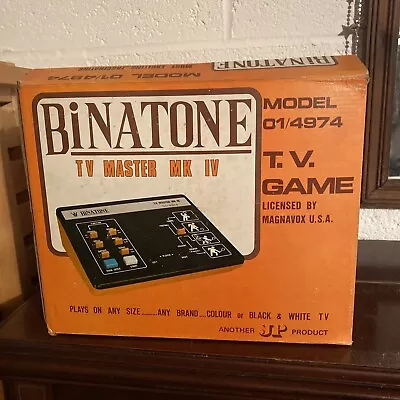 Vintage 1970s Binatone TV Master MK IV Game Console • £10