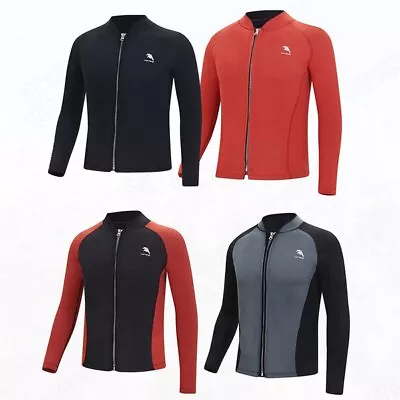 Surf Snorkel Top Jacket 2mm Neoprene Top Wetsuit Men's Split Long Sleeve New • $49.10