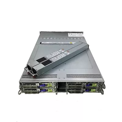 Supermicro 2U 4 Node 12x NVME Server X10DRT-B+ 8x Xeon 18 Cores 8x 25GB SFP28 • $1680