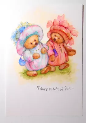 VTG Greeting Card MARY HAMILTON - MARY'S BEARS Valentine's Day Hallmark UNUSED • $4.99