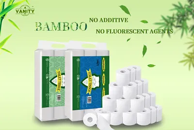 $19.90 • Buy Vanity Bamboo Fabric Toilet Paper Roll Kill Bacteria Health Comfort Anti-infect