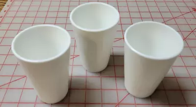 Set Of Three 6-ounce Vintage Milk Glass Tumblers • $15.99