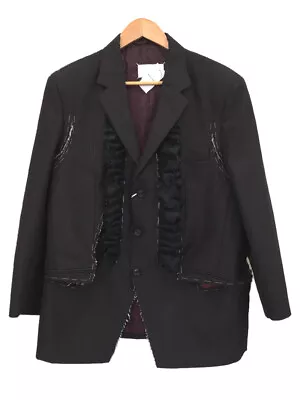 Men's Maison Margiela Tailored Jacket/48/Wool/Blk/Stripe/S30Bn0499  • $1722.27