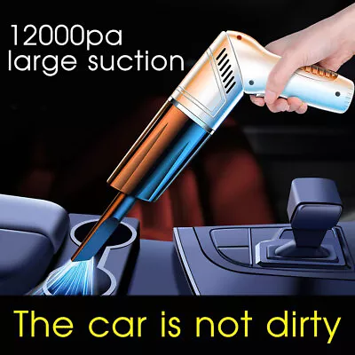 $25.59 • Buy Powerful Car Vacuum Cleaner Wet/Dry Cordless Strong Suction Handheld Vacuuming