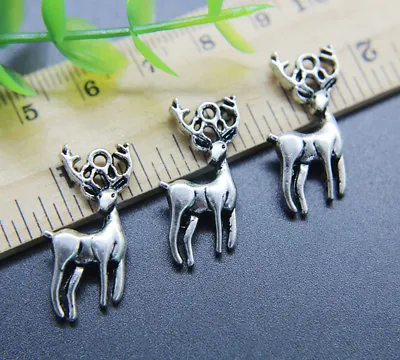 5/20/50X Retro Deer Elk Alloy Charms Pendant Jewelry Making DIY 26*11mm • $0.99