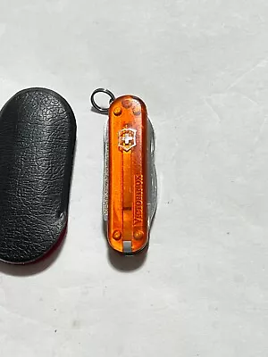 Victorinox 58MM Rambler Swiss Army Knive Translucent Orange • $19.99