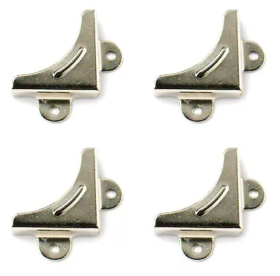 Mirror Corners Chrome Nickel Plated Brackets Mountings 5mm Protrusion - 4 Pack • £3.99
