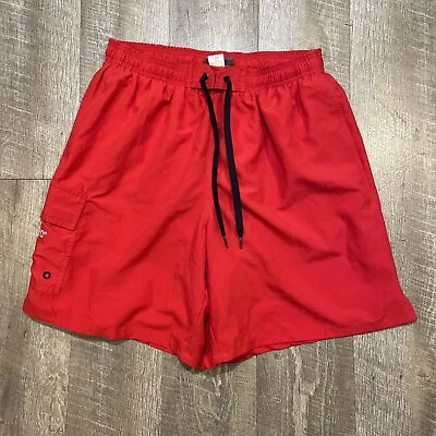 Speedo Lifeguard Trunks With Pockets Red Size 28 With 8 Inch Inseam • $6