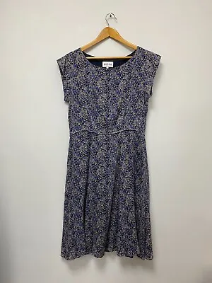 £35 • Buy Brora - Abstract Circle Print Dress, Cotton/Wool Blend - UK 12-14