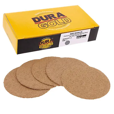 40 Grit 3  Gold Hook & Loop Sanding Discs DA Sanders - Box Of 20 Sandpaper • $8.99