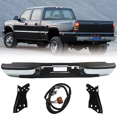 Rear Step Bumper For 99-07 Silverado/Sierra 1500 W/O Exhaust&Parking Sensor Hole • $159.99