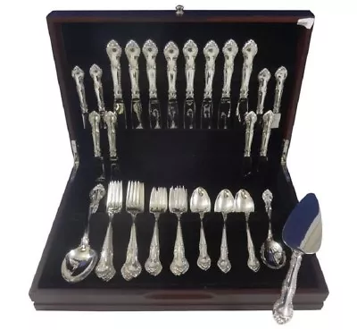 English Gadroon By Gorham Sterling Silver Flatware Set For 8 Service 43 Pieces • $1799.10