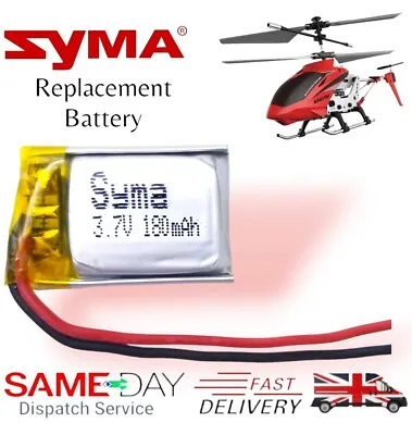 3.7v 180mAh Replacement Battery For S107G Syma RC Mini Indoor Helicopters UK  • £7.99