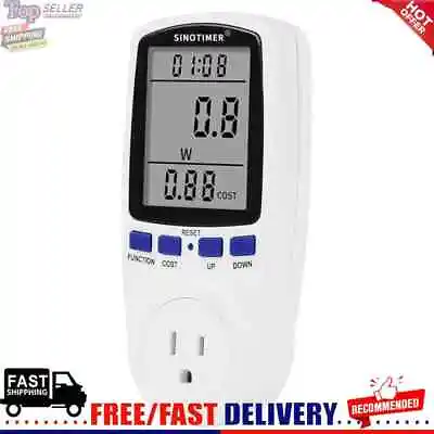 Electricity Monitor Meter Analyzer Digital Voltage Wattmeter Monitoring Socket • $30.24