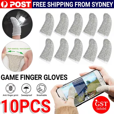 10 Pcs Mobile Finger Sleeve Touch Screen Game Controller Sweatproof Gloves AU • $6.45