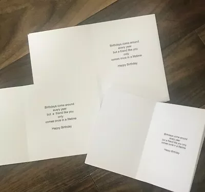 £2.20 • Buy  15 X    Pre - Printed Happy Birthday Friend Card Inserts For Card Making