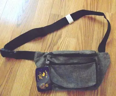 N Gil Brown Multi-pocket Adjustable Strap Fanny Pack Waist Bag Hiking New W Tags • $12.99