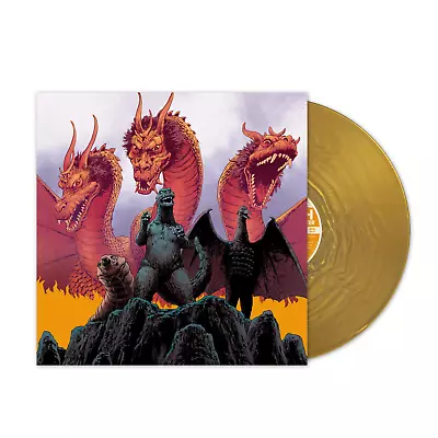 $40.99 • Buy Godzilla Ghidorah Three Headed Monster Soundtrack Gold Nugget Color Vinyl LP 