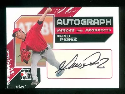 2011 ITG In The Game Heroes & Prospects Full Body Autograph Martin Perez • $9