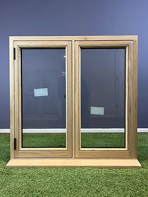 Oak Wood Timber Window Double Glazed Hardwood Windows Slimline 1200mm X 900mm • £800