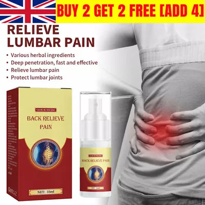 Lumbar Pain Relief Herbal Spray-Gently Spray Relieve Pain Supplements Spray UK • £5.99