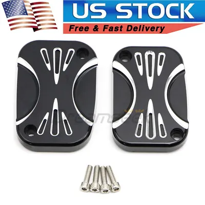 Brake Clutch Reservoir Master Cylinder Cover Cap For Harley Touring Street Glide • $21.99