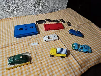 Vintage 1960's 70's Slot Car Parts Lot 4 Cars Not Tested . TYCO AURORA  • $23.59