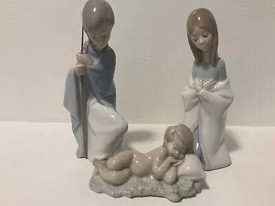 LLADRO Spain Children's Nativity Mary Joseph And Baby Jesus • $129.99