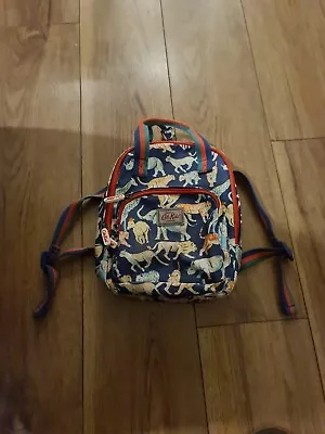 Cath Kids Cath Kidston Childs Backpack  Blue Zoo Animal Pattern • £5