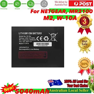 Battery For Telstra Netgear Nighthawk M2 MR2100 Mobile Broadband Router W10a-M2 • $22.90