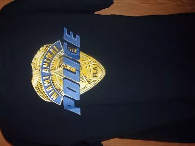 MIAMI FL ANIMAL POLICE Blue L T Shirt Animal Planet • $13.12