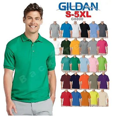 Gildan DryBlend Mens Polo Sport Shirt Jersey T-Shirt 8800 NWOT Size S-5XL • $11.98