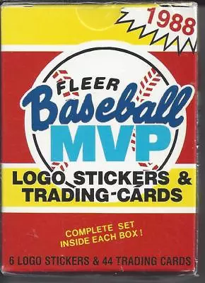 Vintage Fleer 1988 Baseball MVP Sealed Set 44 Cards + Logo & Stickers • $4.99