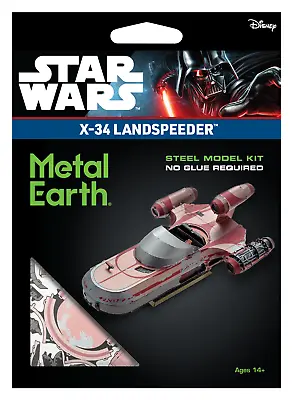 Fascinations Metal Earth Star Wars X-34 LANDSPEEDER 3D Steel Model Kit MMS480 • $20.95