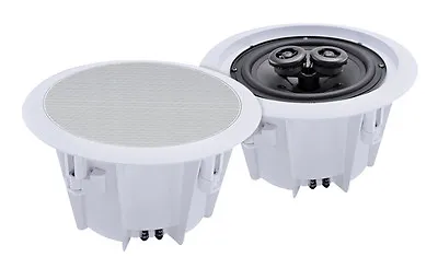 £59.99 • Buy E-audio Domestic & Commercial 8  2 Way Ceiling Speakers Pair (8 Ohms 180W) PAIR