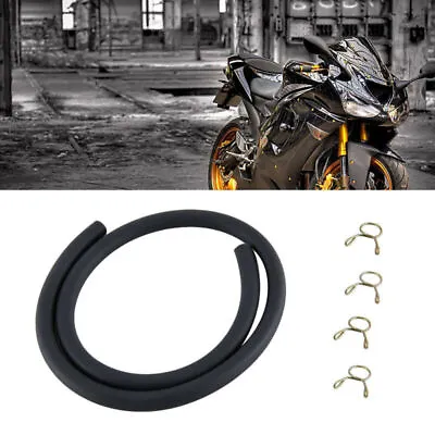 Universal Motorcycle Engine Parts Petrol Fuel Line Hose Pipe Gas Oil Tube 50cm • $8.35