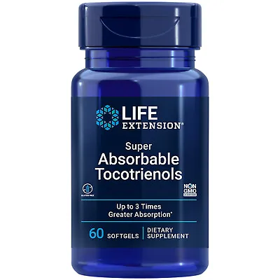 Super Absorbable Tocotrienols 60 Gels Life Extension Most Absorbable Vitamin E • $21.38