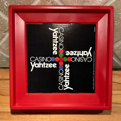 1986 Casino Yahtzee Game Parts Dice Tray Only Milton Bradley Replacement • $11.99