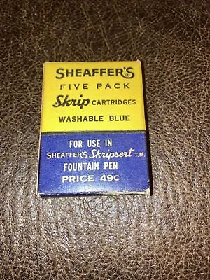 Sheaffer’s Strip Ink Cartridges For Fountain Pens Permanent Blue Black - Empty • $1