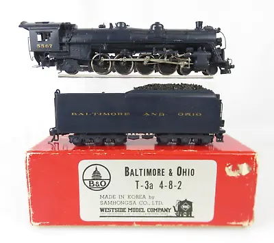 Westside Models Brass HO Scale B&O Baltimore Ohio 4-8-2 T-3a Steam Locomotive • $269