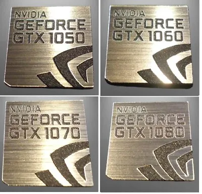 NVIDIA GeForce GTX Sticker Decals 1050 1060 1070 1080 Ti 4GB 6GB 8GB QTY 1 • £3.99