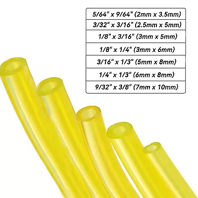 Yellow Petrol Fuel Gas Line Pipe Hose Mowers Trimmer Chainsaw 2mm-7mm • $2.79