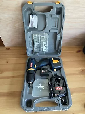 Ryobi 7.2 V Volt Cordless Screwdriver Drill With Charger & Case HP472 TESTED • $45