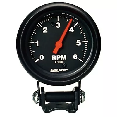 Autometer Black 2 5/8 Inch  6000 Rpm Tachometer Mini Tach Gauge • $196.80