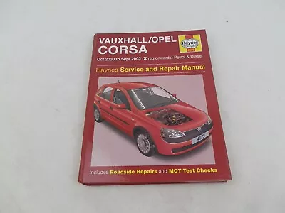 Vauxhall Corsa C 2000-03 X Reg On Haynes Workshop Manual 4079 Good Used Free P&p • $22.15