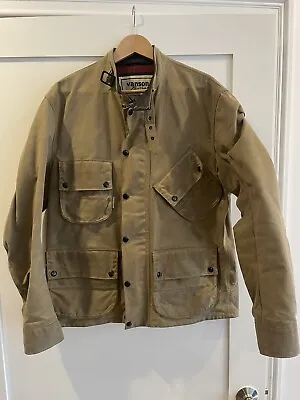 Vanson + Iron & Resin Waxed Cotton Tan Jacket Made In USA - Large • $349