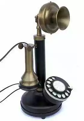 Antique Replica Vintage Style Rotary Dial Candlestick Working Desk Telephone • $75.25