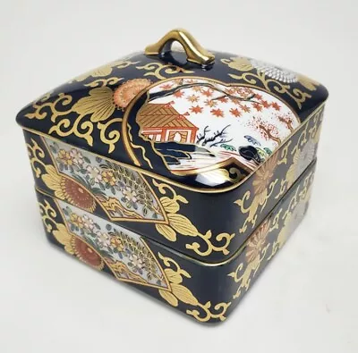 New Arita Ware Japanese Traditional Jubako Old Imari Lacquered Bento Boxes Japan • $199.98